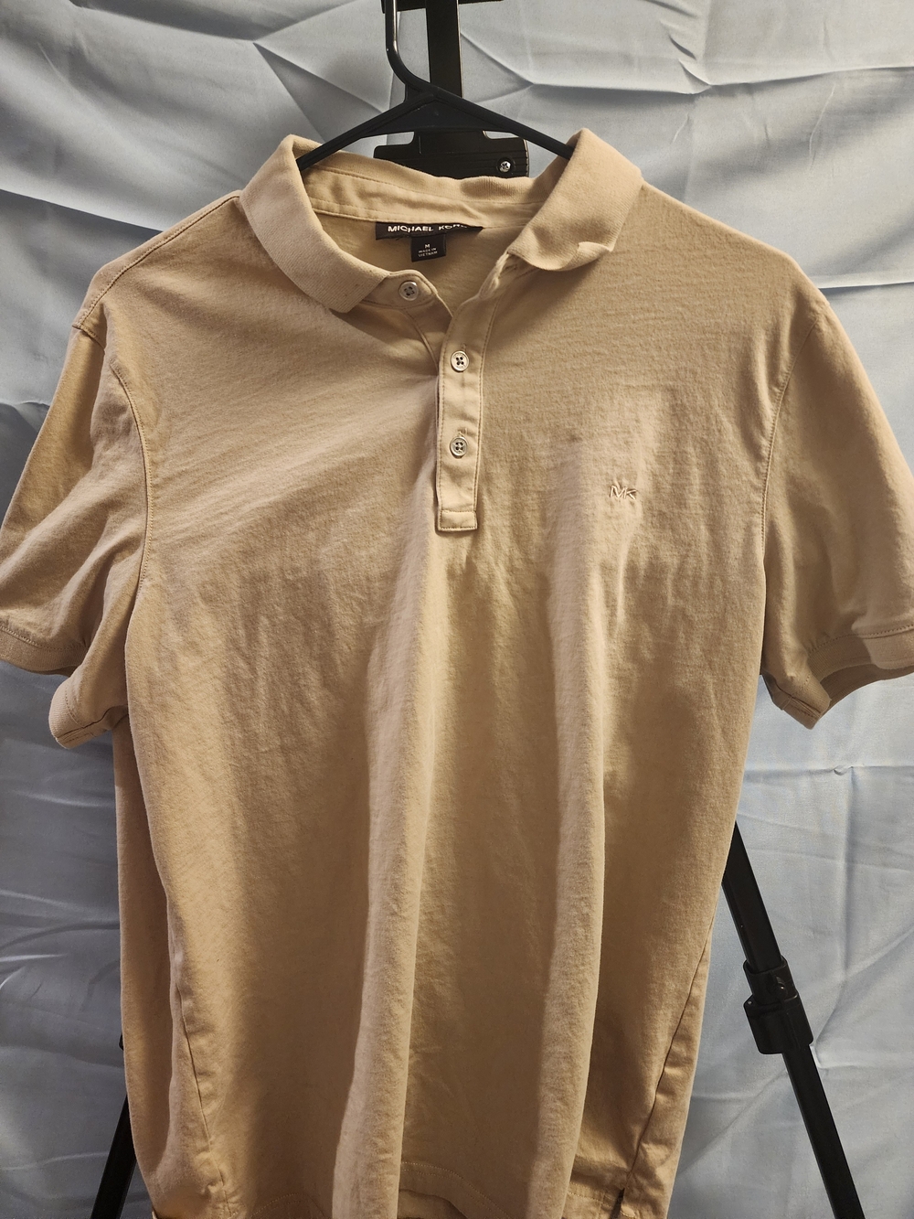 Michael Kors Tan Short-Sleeve Polo